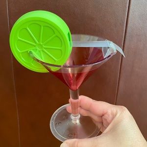 Cocktail glass scotch tape dispenser cosmopolitan, margarita, cocktail, martini